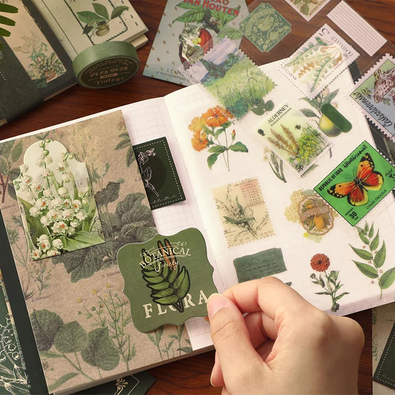 PoooliJournaling® Vintage Herbal Stationery Set - PoooliPrint