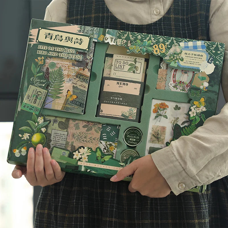 PoooliJournaling® Vintage Herbal Stationery Set - PoooliPrint