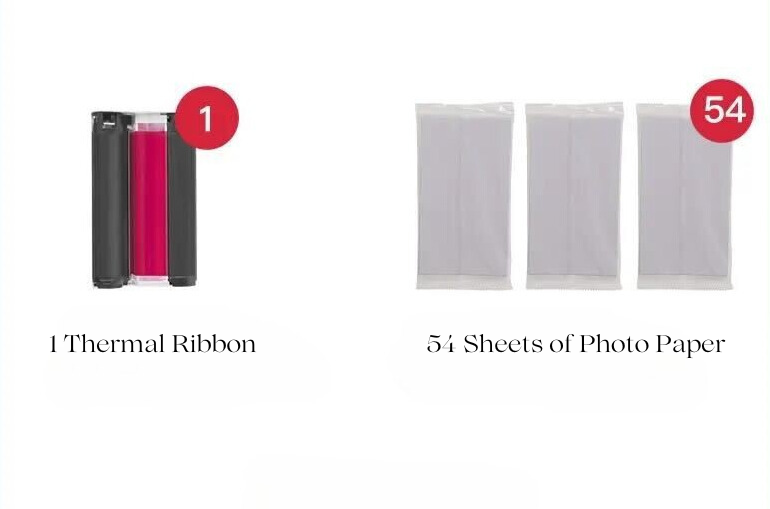 CP4000L/4100 Refill - Thermal Ribbon and 54 Sheets of Paper