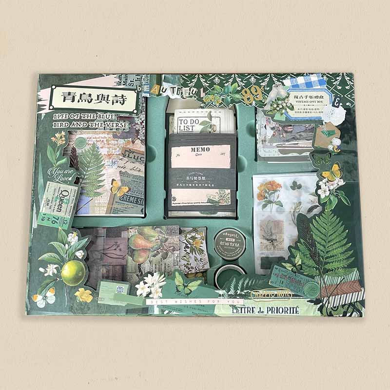 PoooliJournaling® Vintage Herbal Stationery Set - PoooliPrint