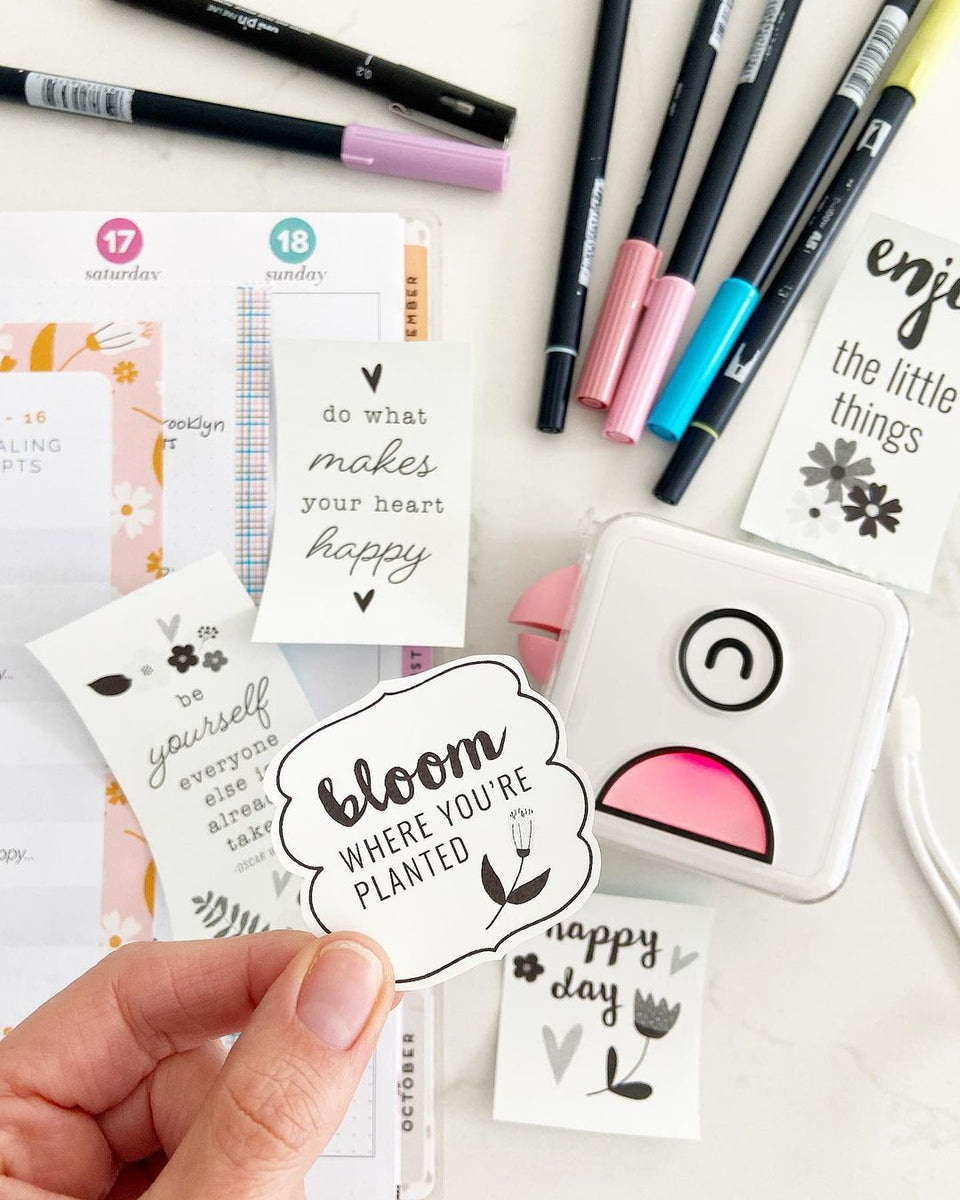 Printing Journaling on Clear Sticker Paper (PLUS How to Create DIY
