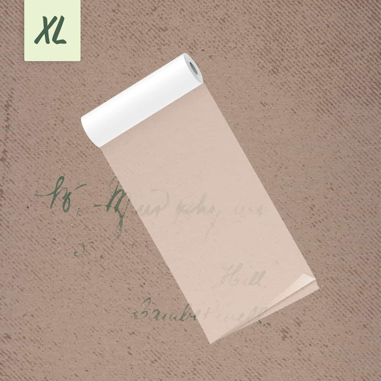 PoooliPaper® XL Sticky Semi-Transparent Paper 1 Roll (80mm) - PoooliPrint