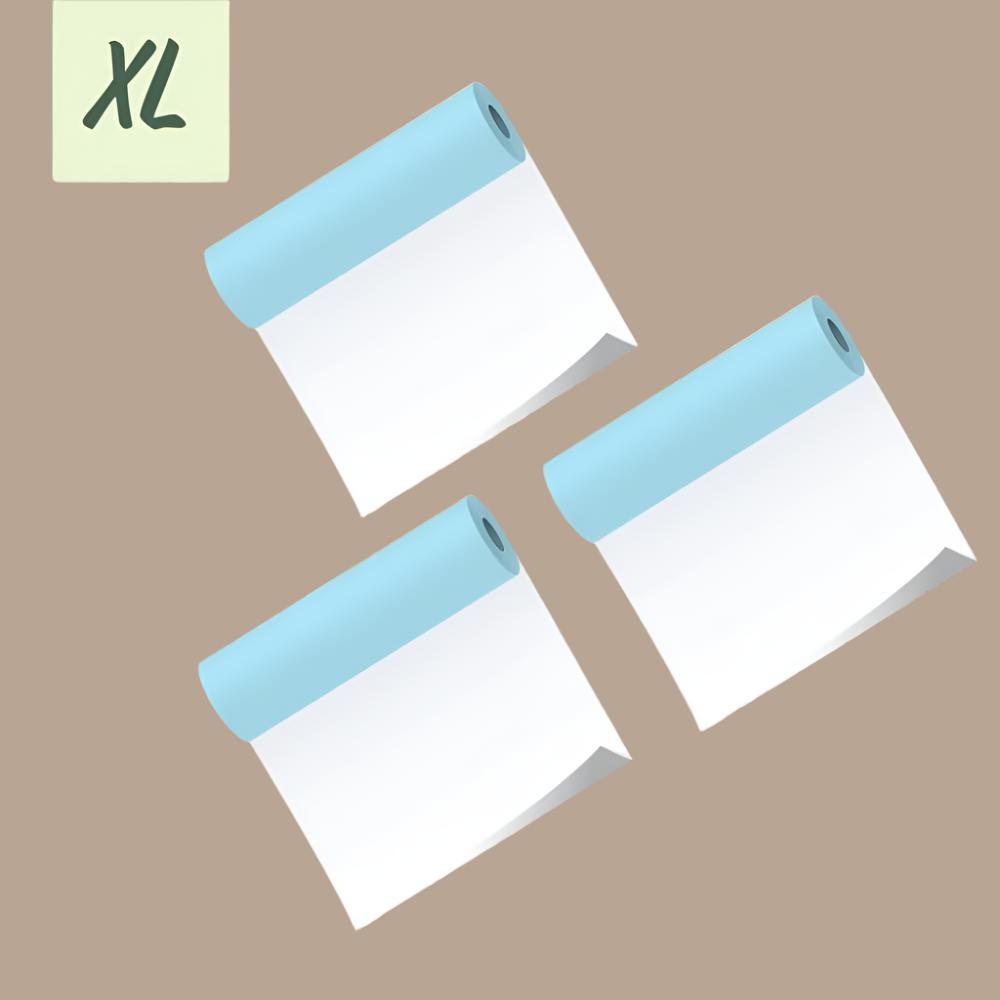 PoooliPaper® XL White Sticky Paper 3 Rolls (110mm or 80mm) - PoooliPrint