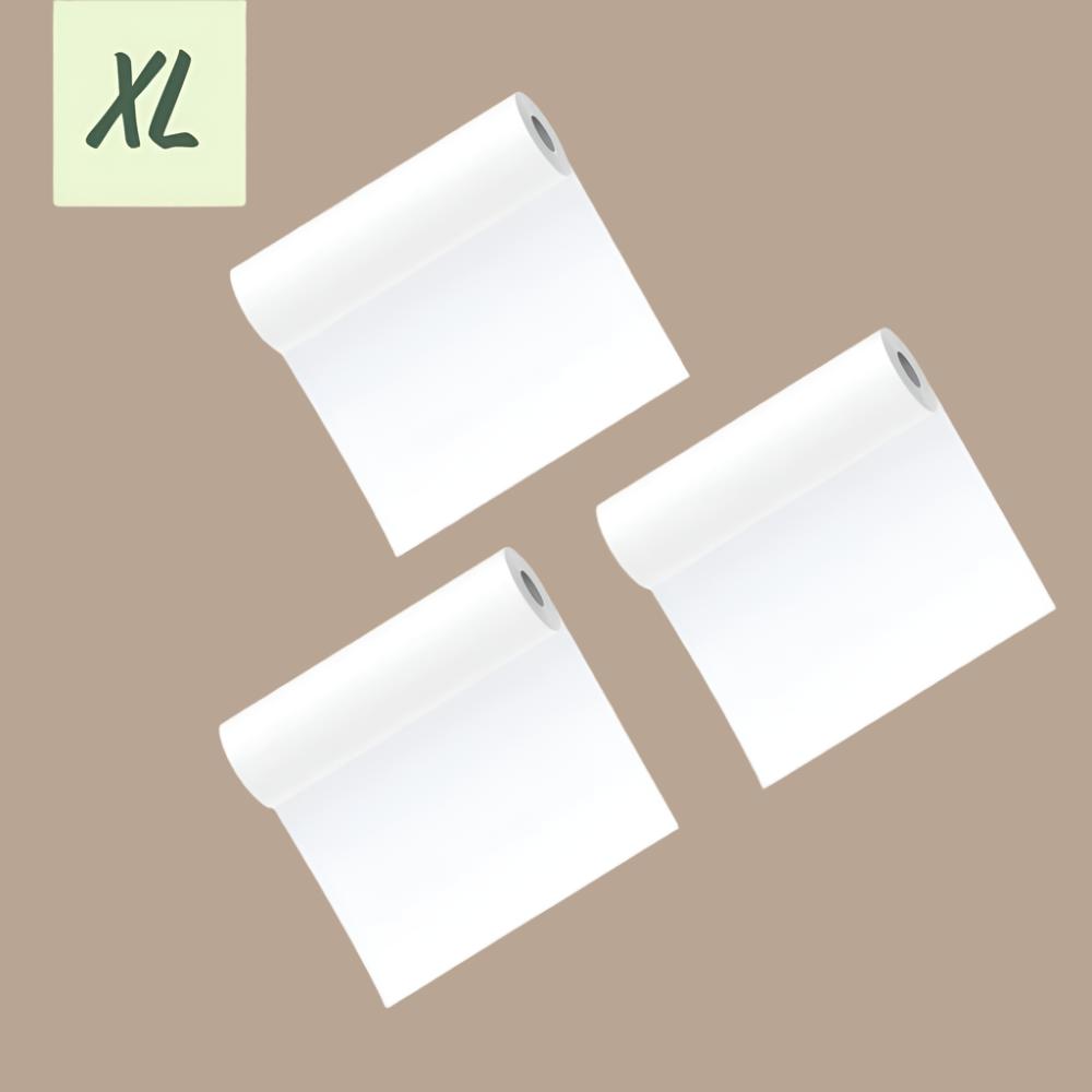 PoooliPaper® XL White Paper 3 Rolls (110mm or 80mm) - PoooliPrint