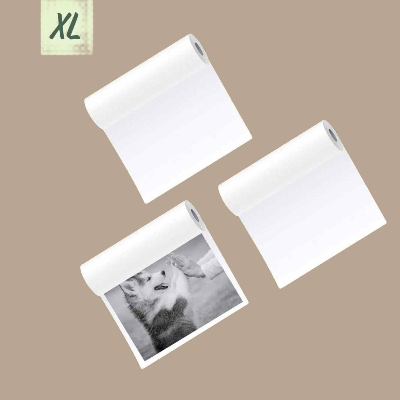 PoooliPaper® XL White Special Photo Paper 3 Rolls 110mm - PoooliPrint