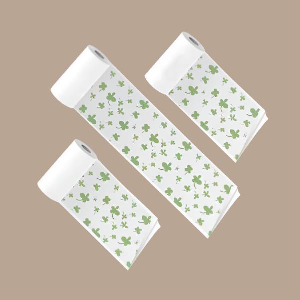 PoooliCreators® Clover Leaves Sticky Paper 3 Rolls - PoooliPrint