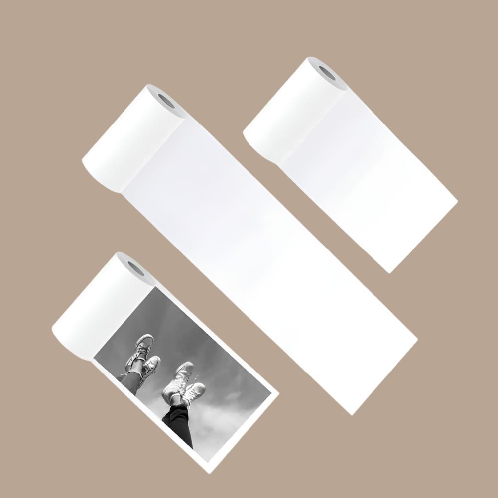 PoooliPaper © White Special Photo Paper (Sticky or Regular) (3 or 6 Rolls) - PoooliPrint