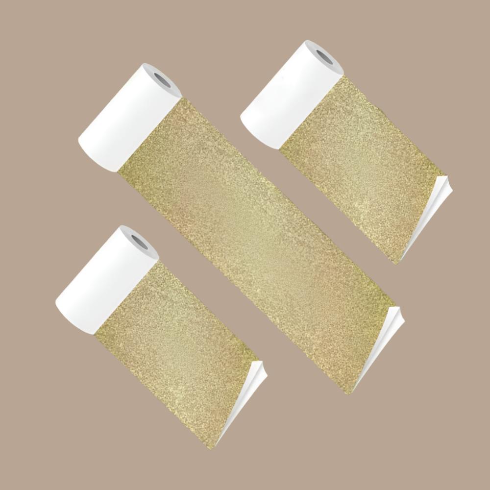 PoooliCreators® Sticky Gold Paper 1 Roll (or 3 Rolls for the price of 2!) - PoooliPrint
