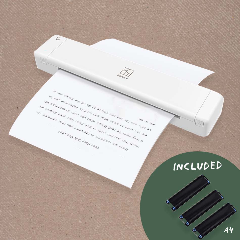 Poooliprint A4 office printer bundle with three thermal ribbons