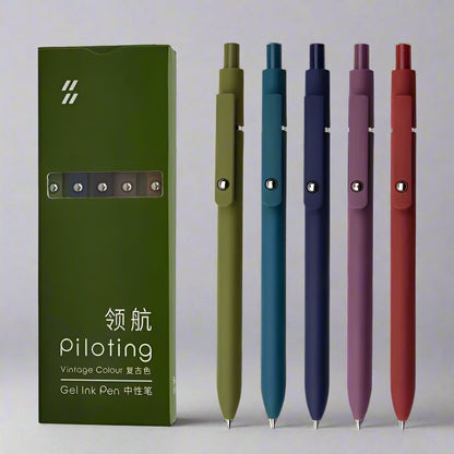 PoooliJournaling Gel Ink Pen Set - 4 Variants