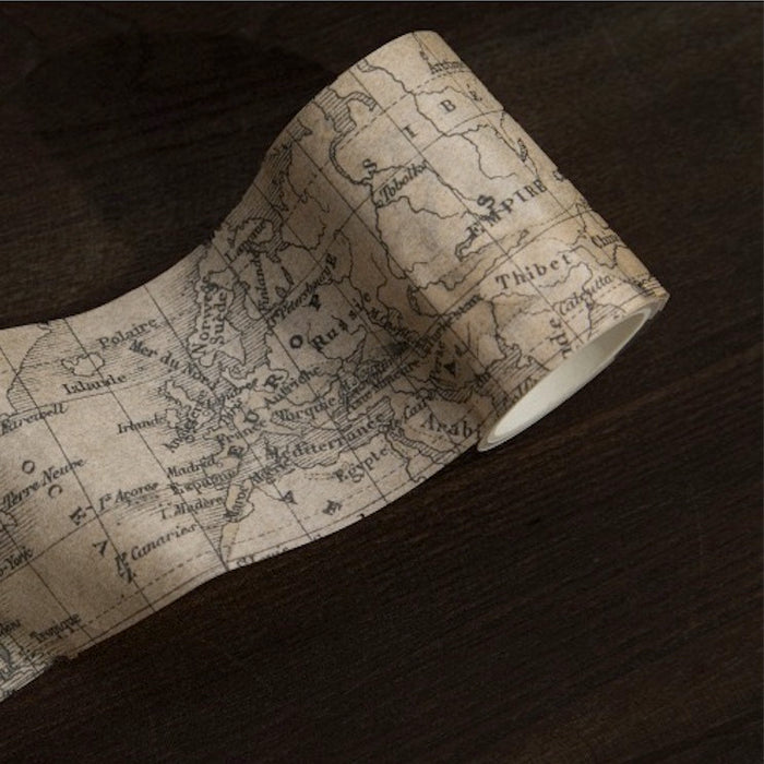 PoooliJournaling Vintage World Map Washi Tape – PoooliPrint