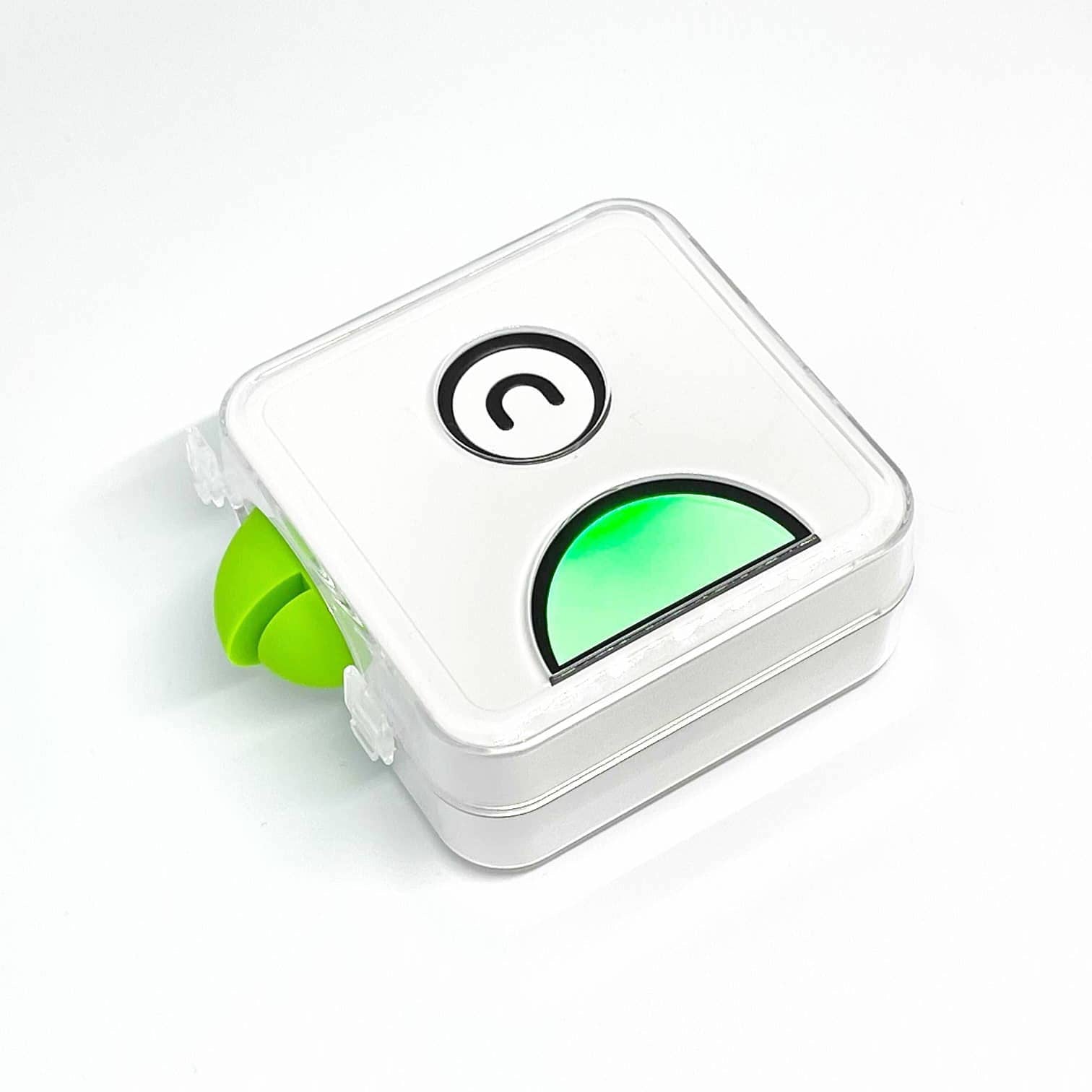 poooliprint green with transparent hard case