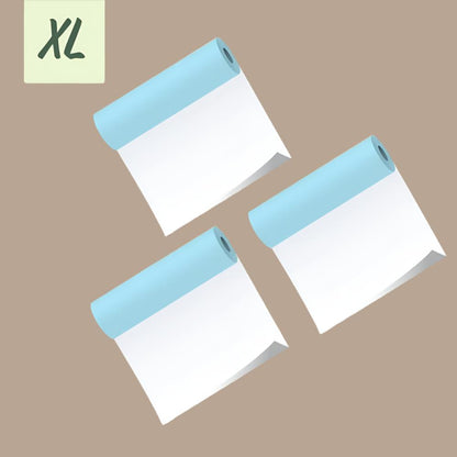PoooliPaper® XL White Sticky Paper 3 Rolls (110mm or 80mm) - PoooliPrint