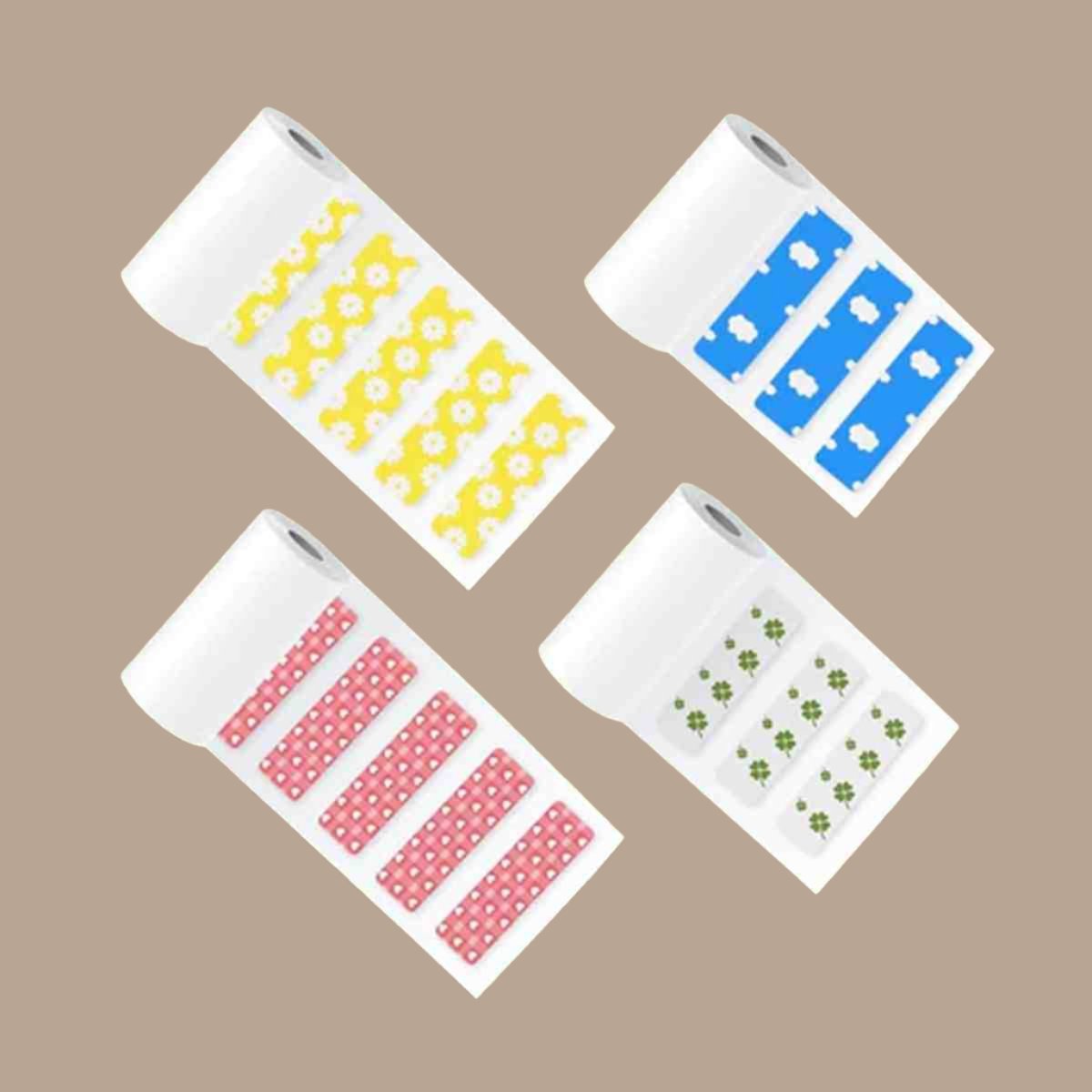 PoooliPaper® Sticky Labels 4 Rolls - PoooliPrint