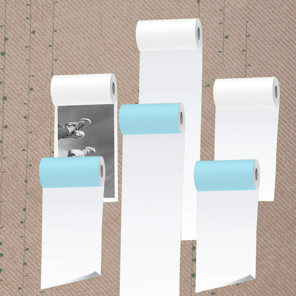 Pooolipaper White Sticky Paper - 3 Rolls