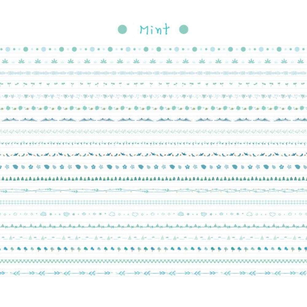 poooliprint washitape mint