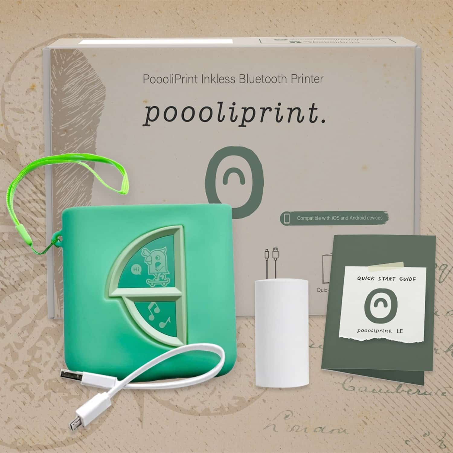 poooliprint LE green packaging 