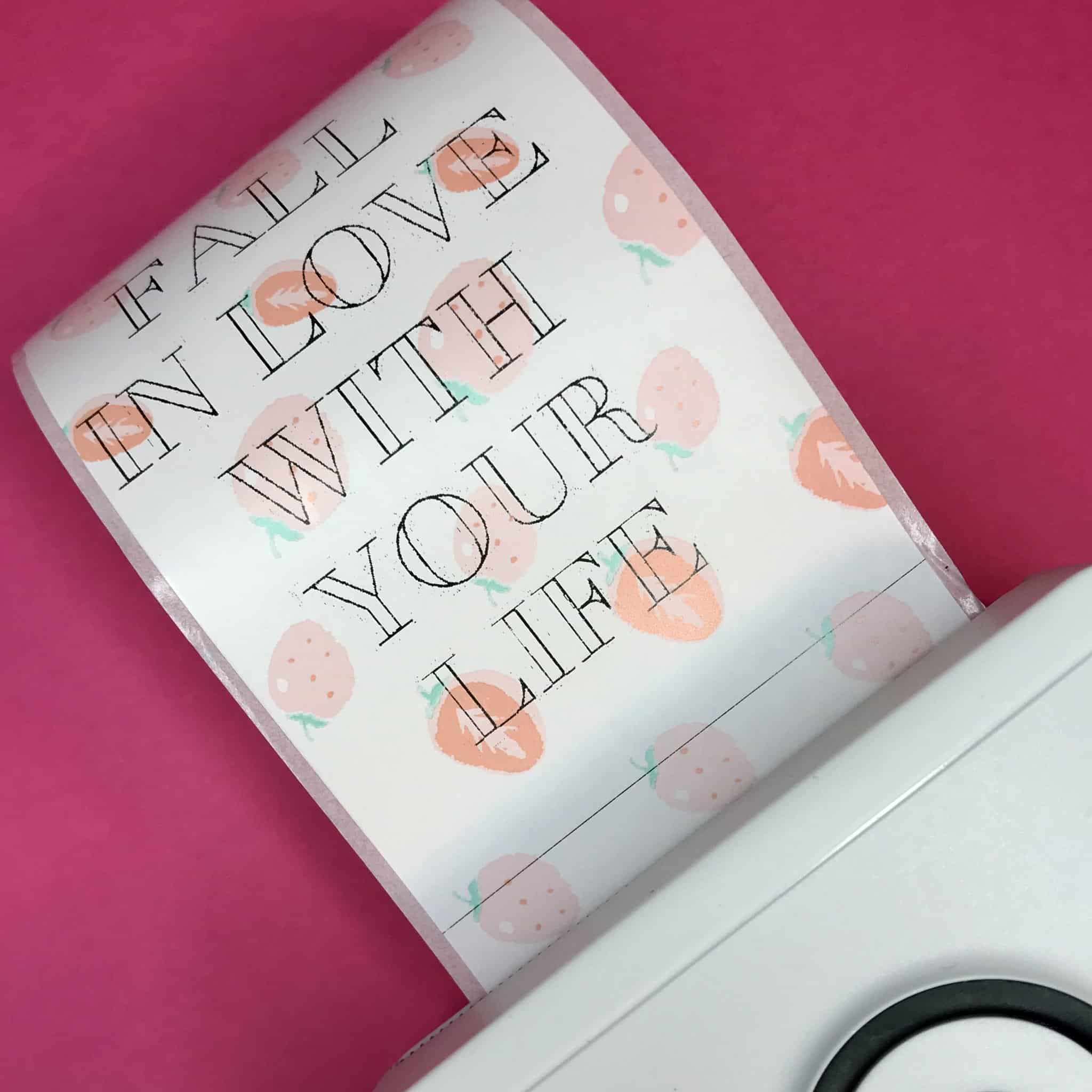 strawberries thermal paper for pocket printer
