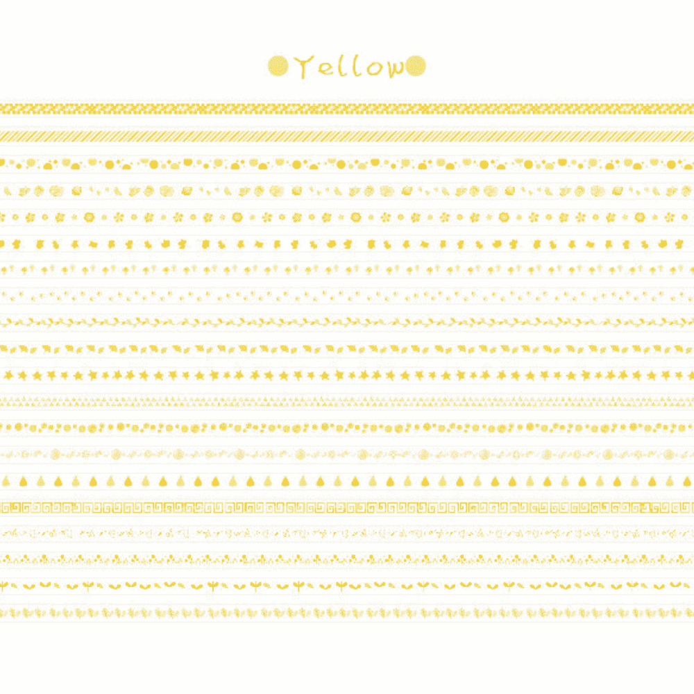 poooliprint washitape yellow