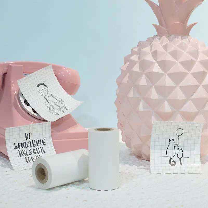 PoooliPaper™ Sticky Grey Lattice Paper 3 Rolls - PoooliPrint™