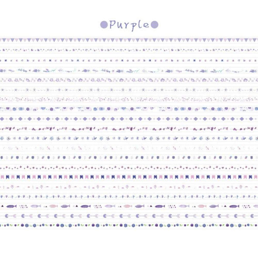 poooliprint washitape purple