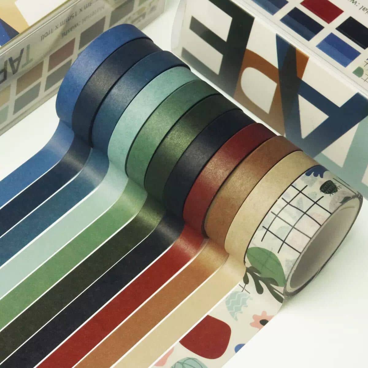 pooliprint solid colors washi tape
