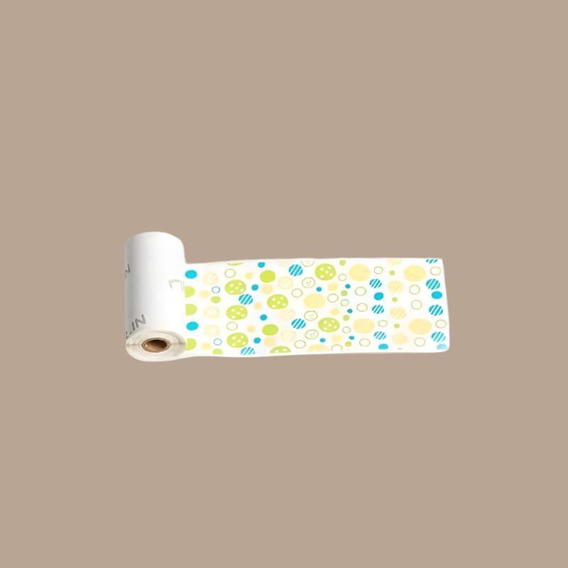 PoooliCreators® Colored Buttons Sticky Paper 3 Rolls - PoooliPrint
