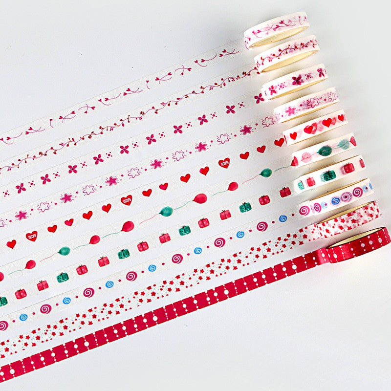 poooliprint washi tape pink