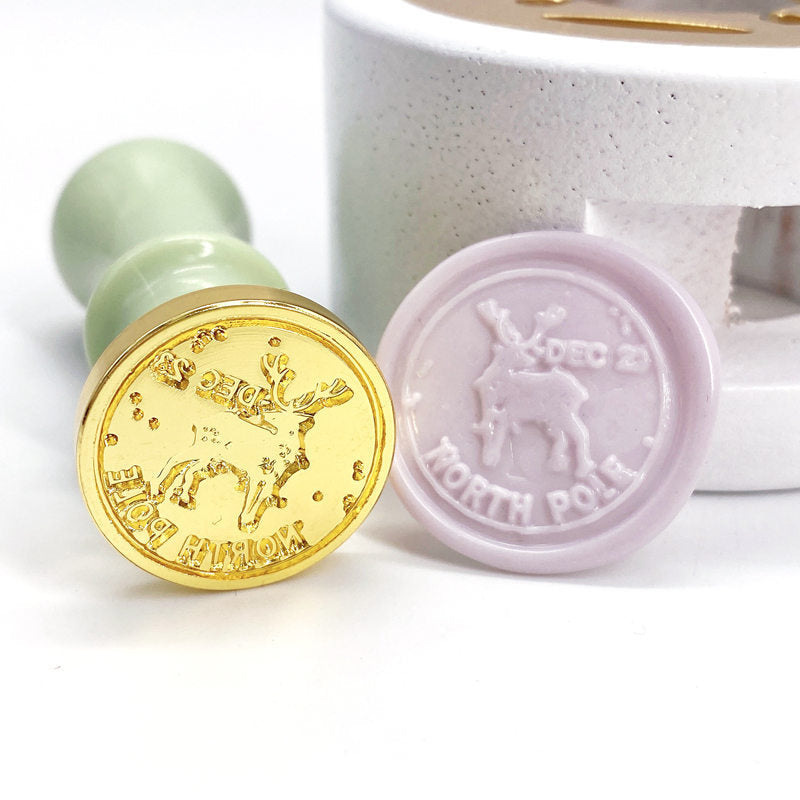 wax seal stamp deer
