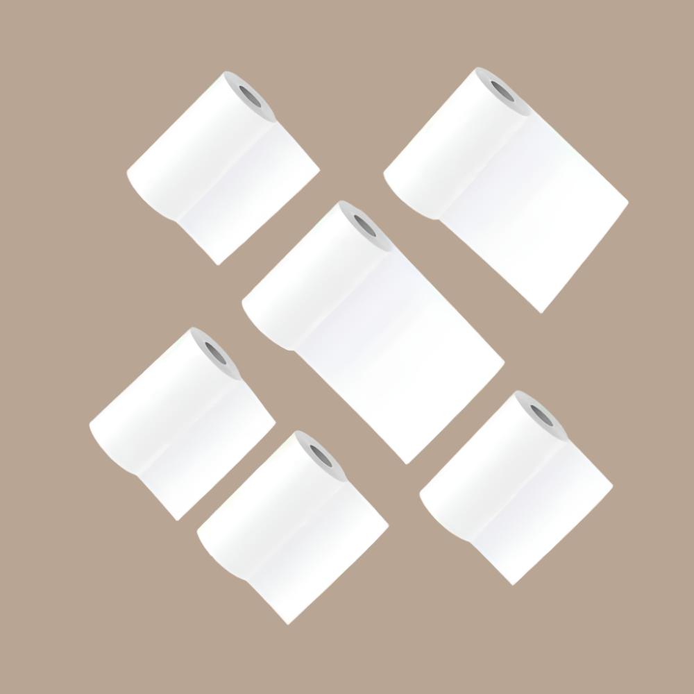 PoooliPaper® White Paper 3 Rolls (or 6 Rolls) - PoooliPrint